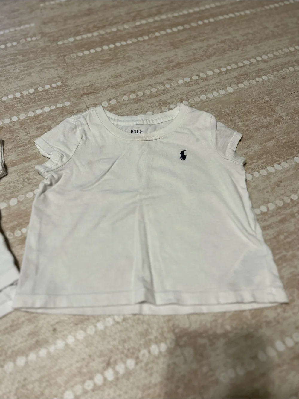 Ralph Lauren Kids White Polo & Tee Set with Navy Pony Logos